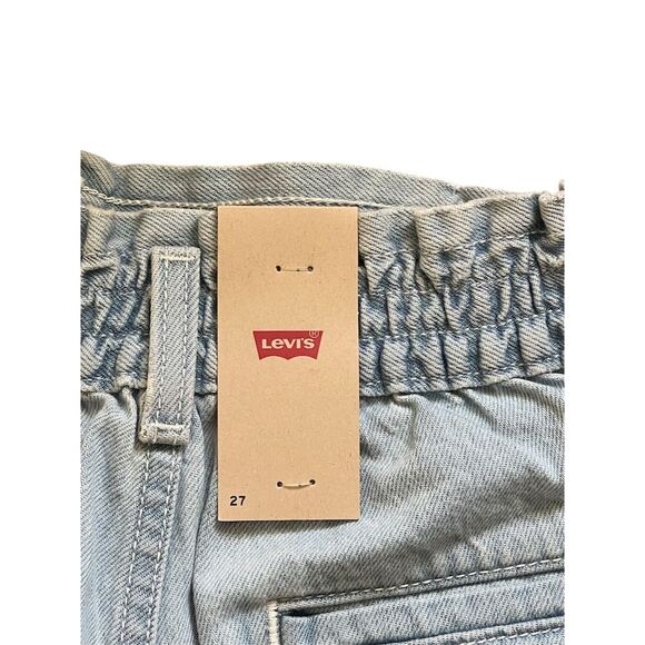 Women's High-Rise Denim Shorts Blue Size 27 Casual Summer 5-Pocket - Picture 5 of 8